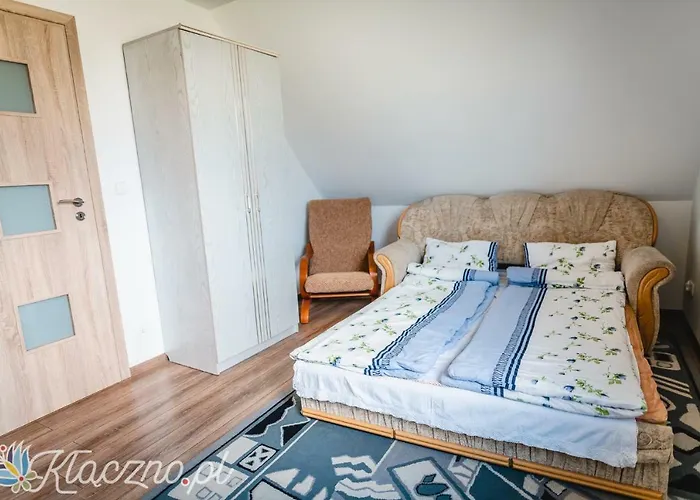 Dom Klaczno Z Kominkiem W Okolicy Lasow I Jeziora *